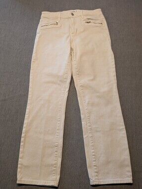 Paige Jeans Womens 29 White Skinny Macer Stretch Denim